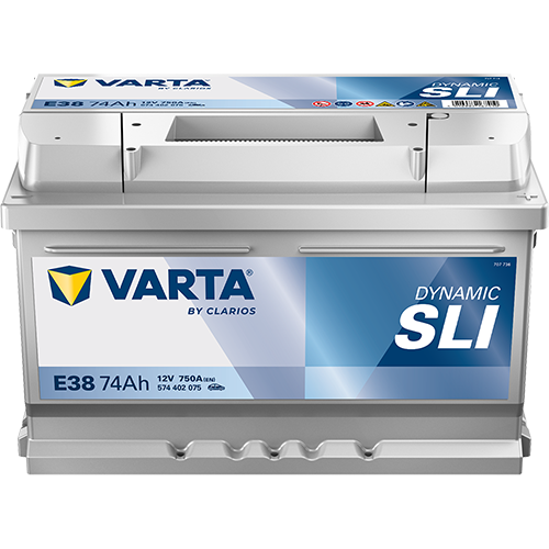 Аккумулятор VARTA 74 А/ч DYNAMIC SLI 574402075 E38 (о.п)